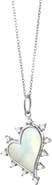 Monica Rich Kosann Sterling Silver Mother-of-Pearl Heart Pendant Necklace