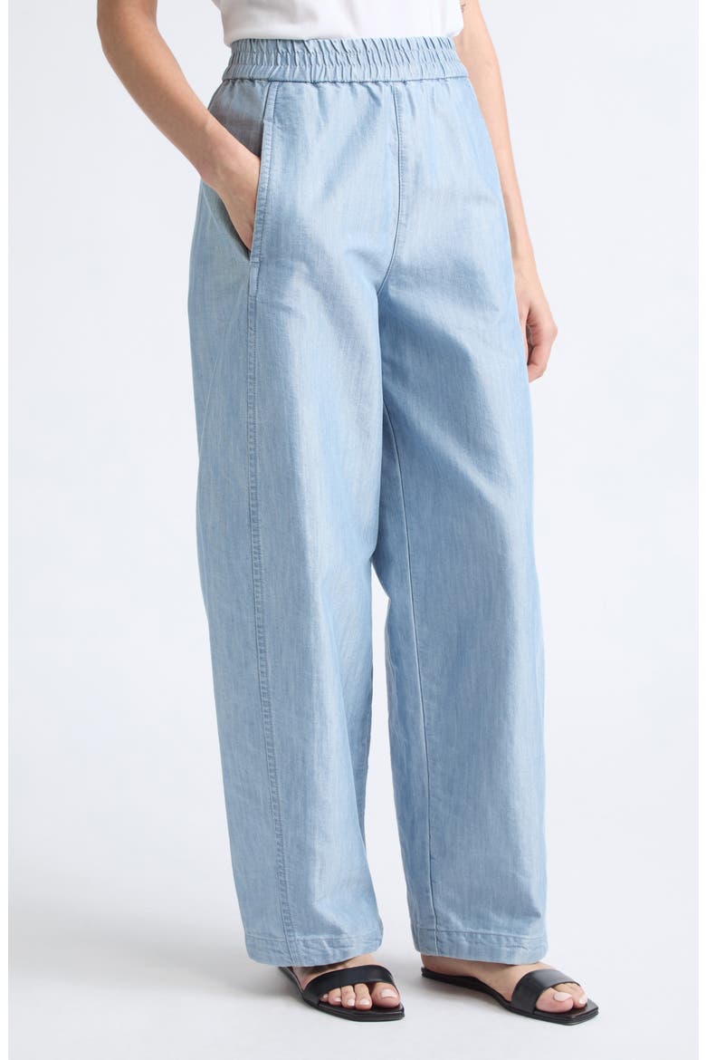 Wide Leg Trousers, Alternate, color, DENIM
