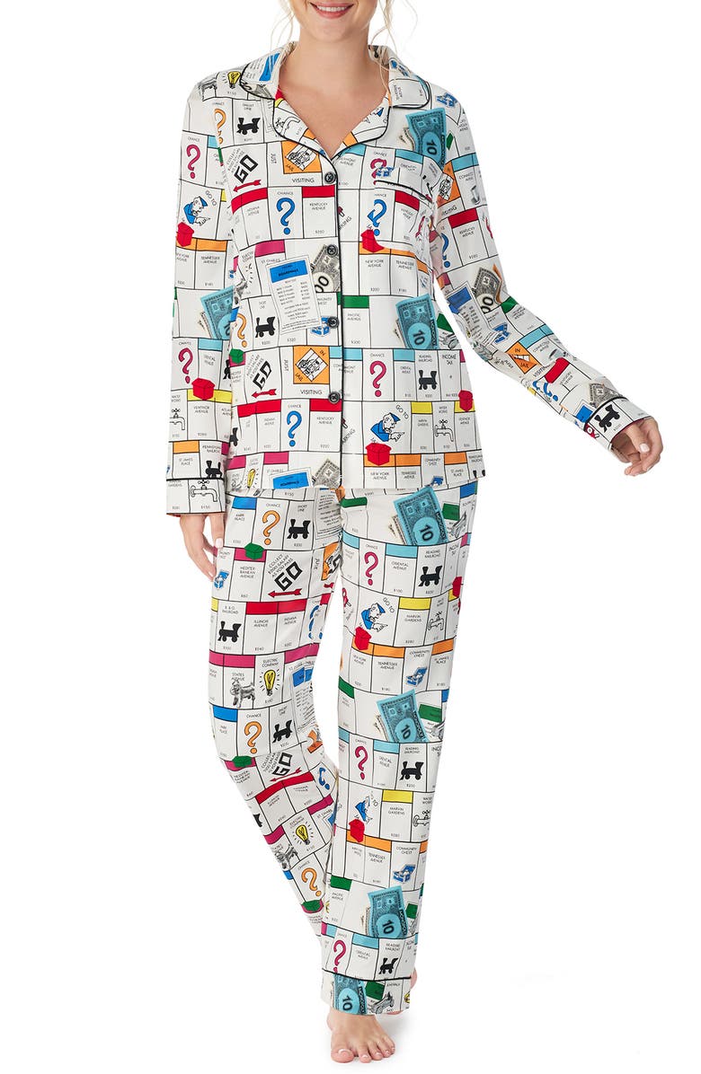 BedHead Pajamas BedHead Monopoly Organic Cotton Blend Pajamas, Main, color, 