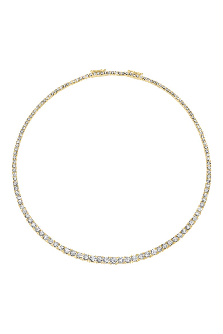Isadora 18k Gold Eternity Necklace, Main, color, YELLOW GOLD