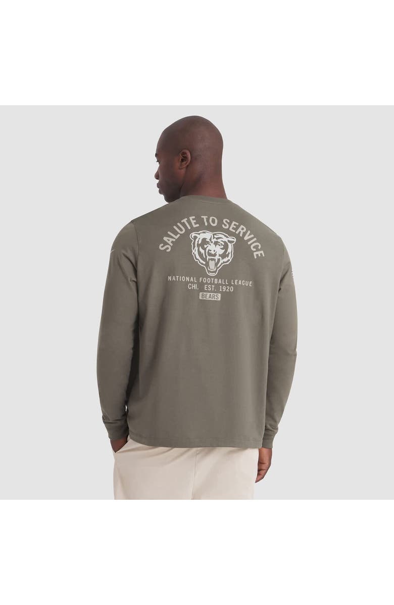 Nike Men's Nike Olive Chicago Bears 2025 Salute to Service Sideline Long Sleeve T-Shirt, Alternate, color, Olive