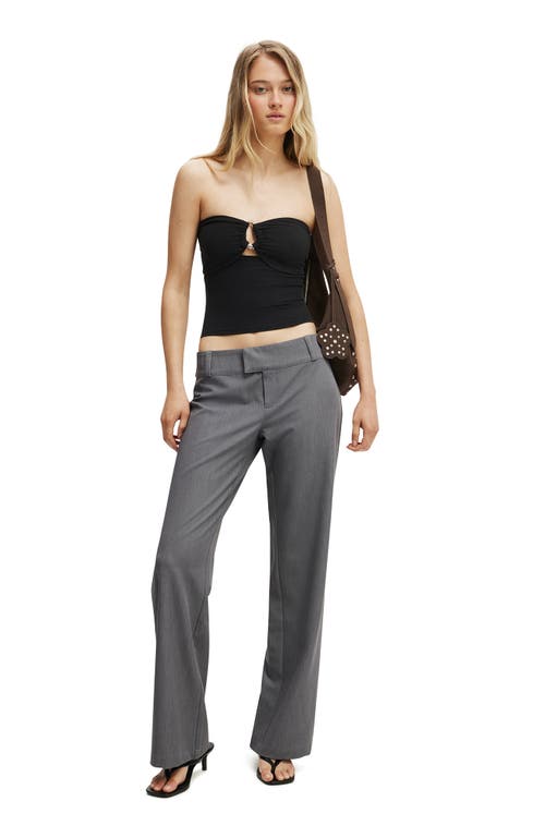 Cotton On Trim Buckle Detail Tube Top In Black