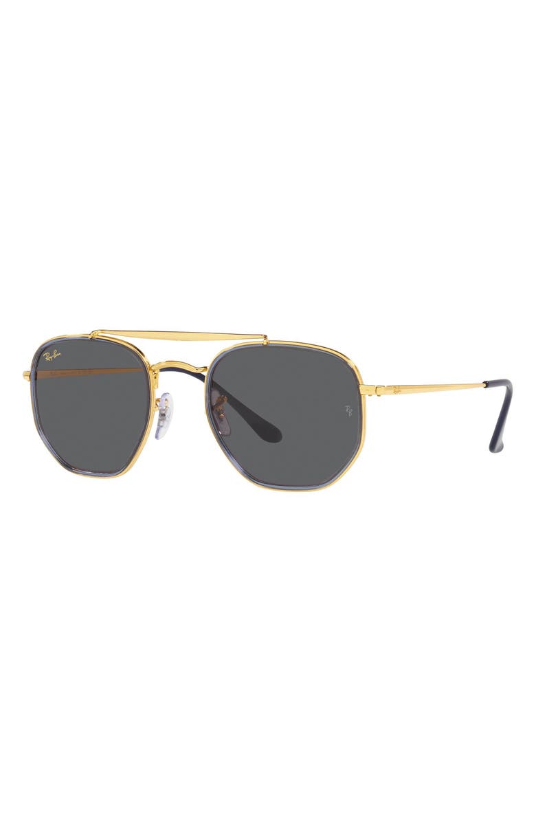 Ray-Ban 52mm Irregular Aviator Sunglasses, Alternate, color,