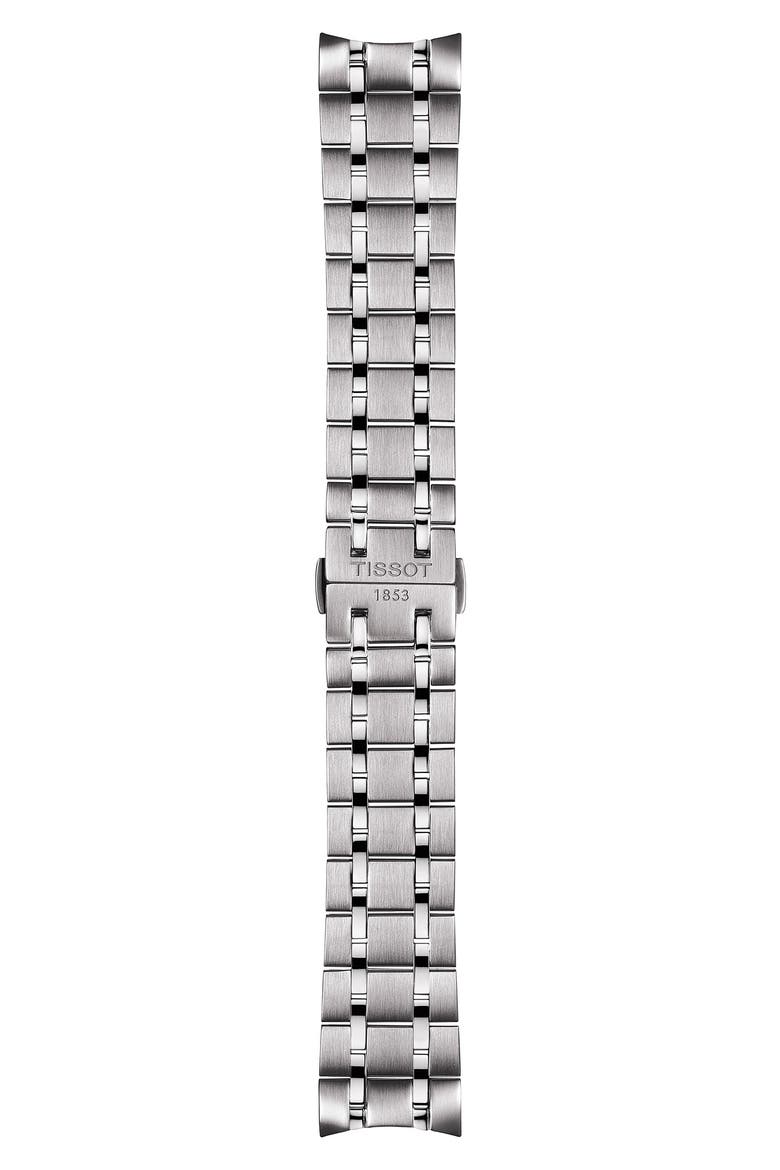 T-Classic Chemin Des Tourelles Powermatic 80 Automatic Bracelet Watch, 42mm, Alternate, color, SILVER/ BLUE/ SILVER