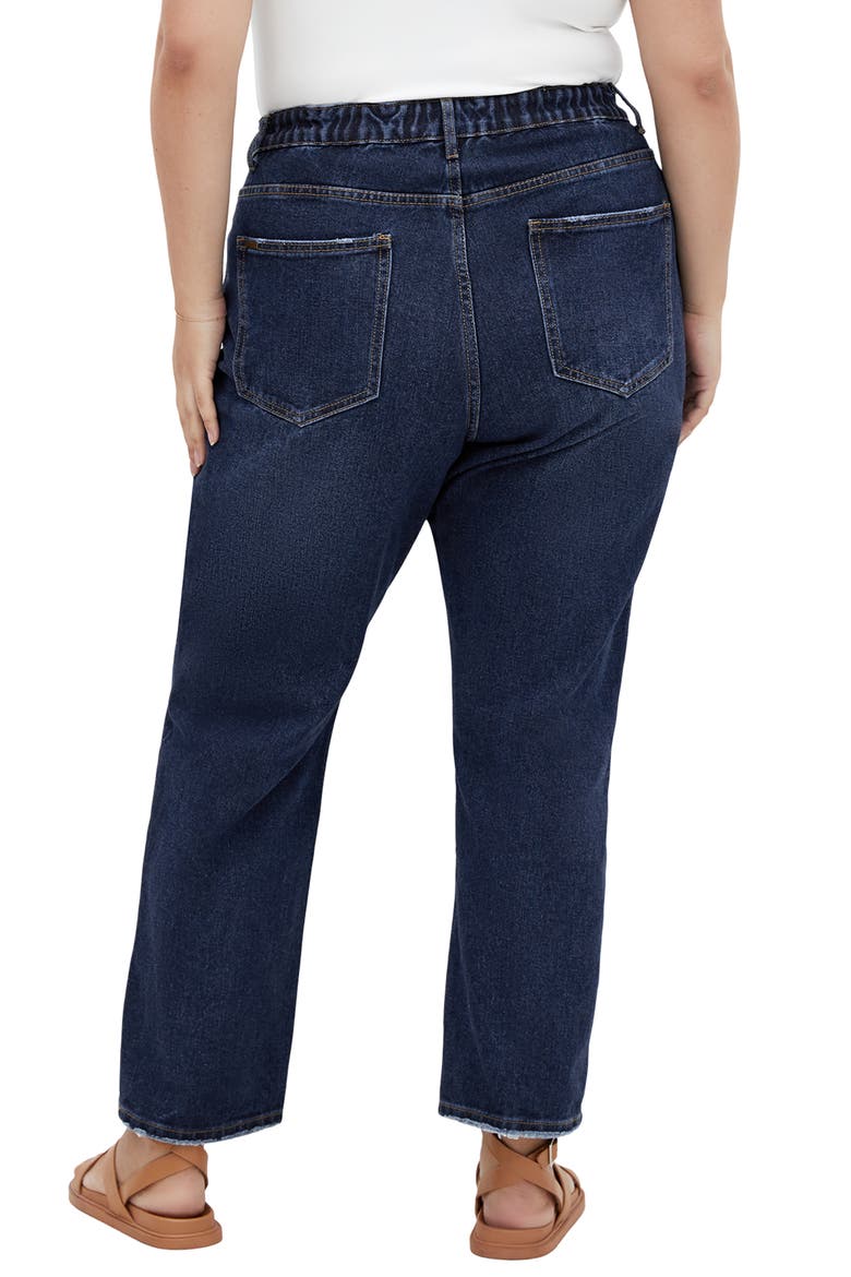 Adelyn High Waist Relaxed Crop Jeans, Alternate, color, DARK DENIM