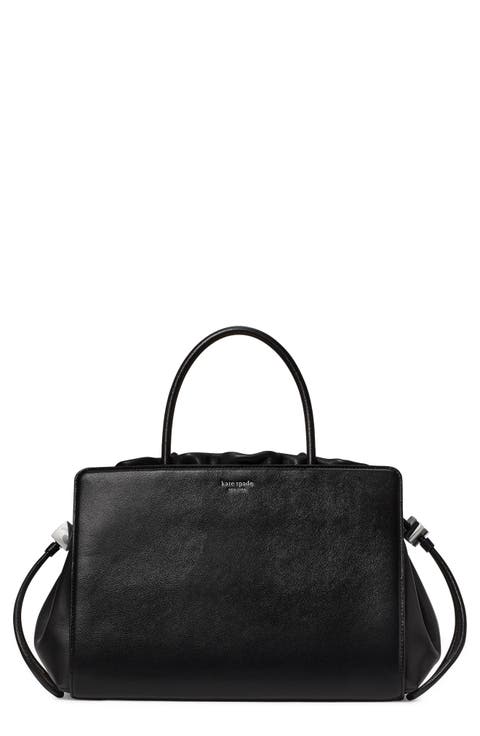 Helene Fine Grain Leather Satchel