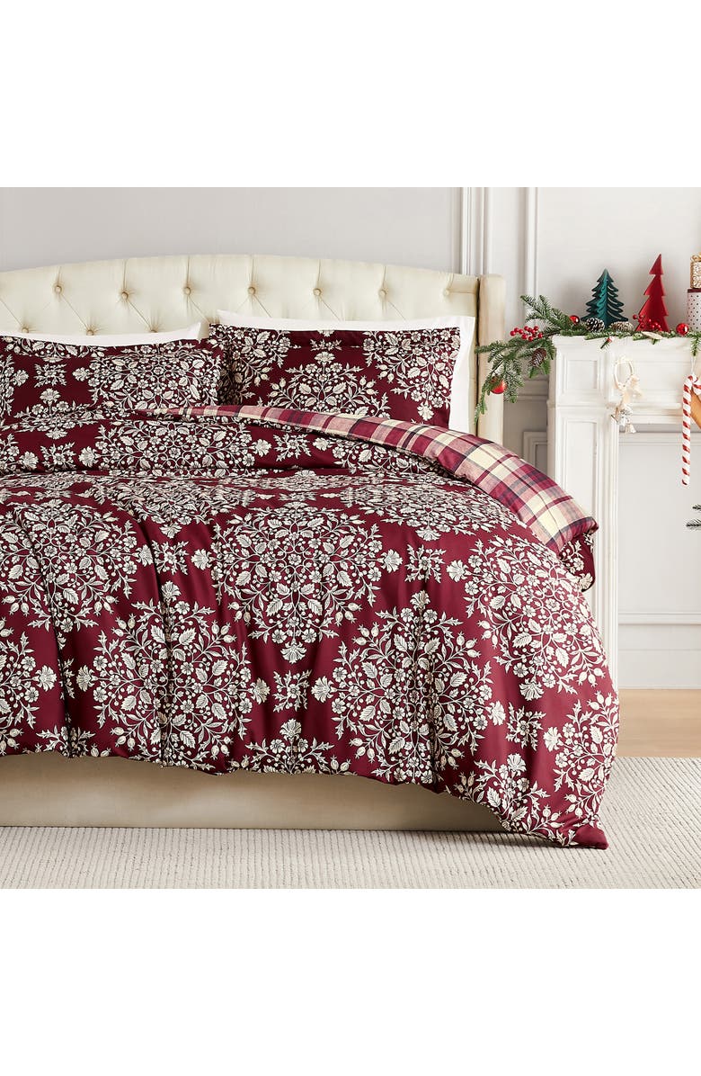 SOUTHSHORE FINE LINENS Christmas Carol Oversize Holiday Comforter Set, Alternate, color, Christmas Carol