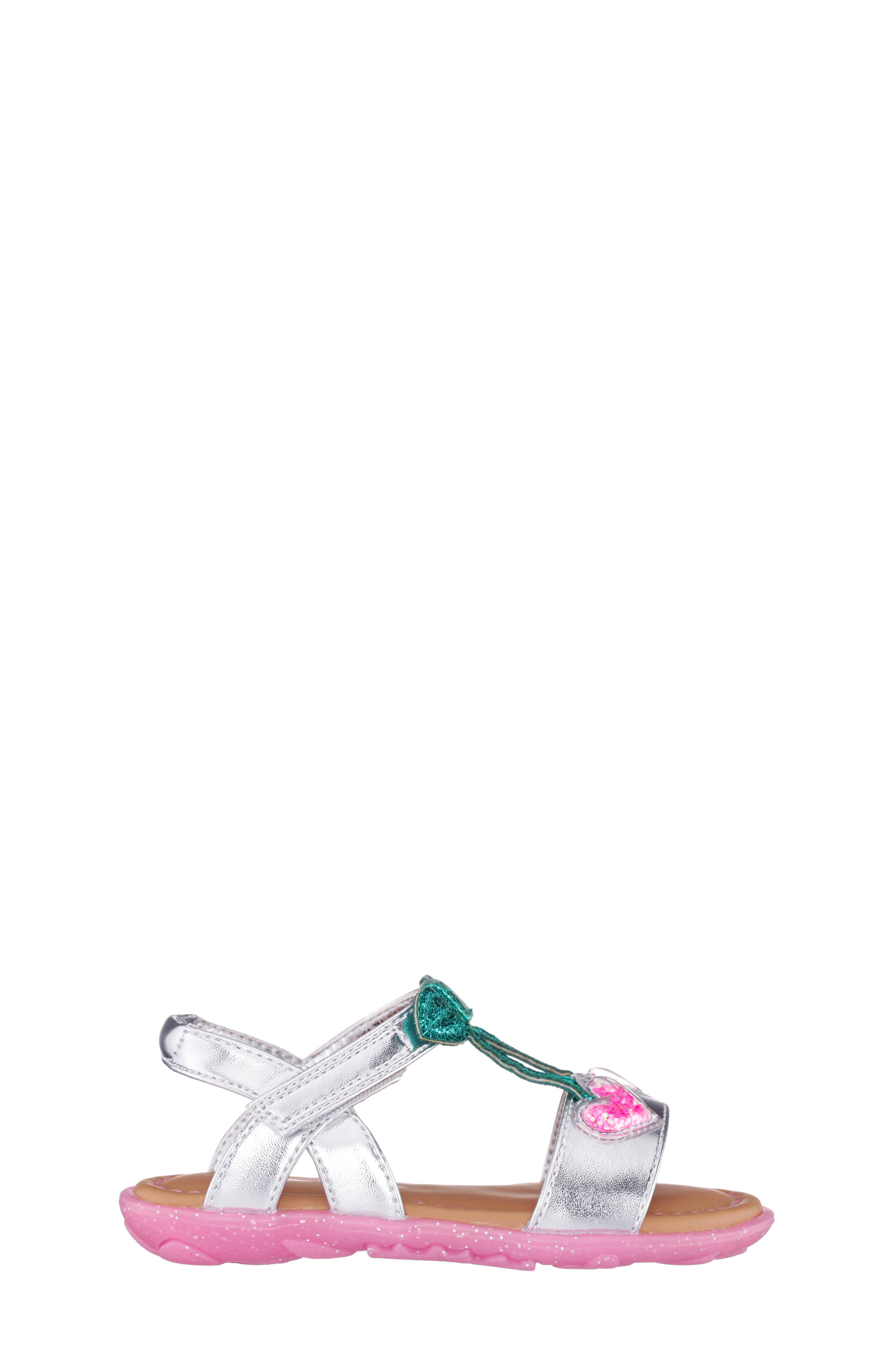 Nina Kids' Aeden Slingback Sandal, Alternate, color, Silver Metallic