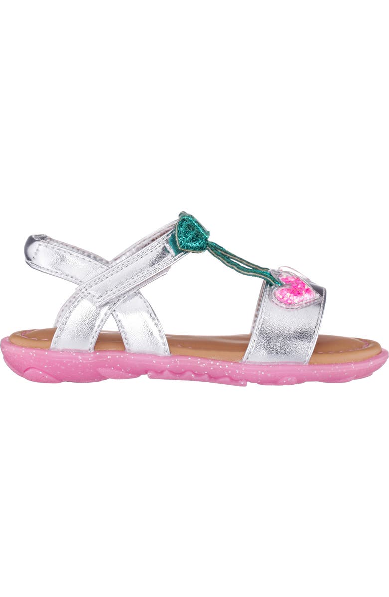 Nina Kids' Aeden Slingback Sandal, Alternate, color, Silver Metallic