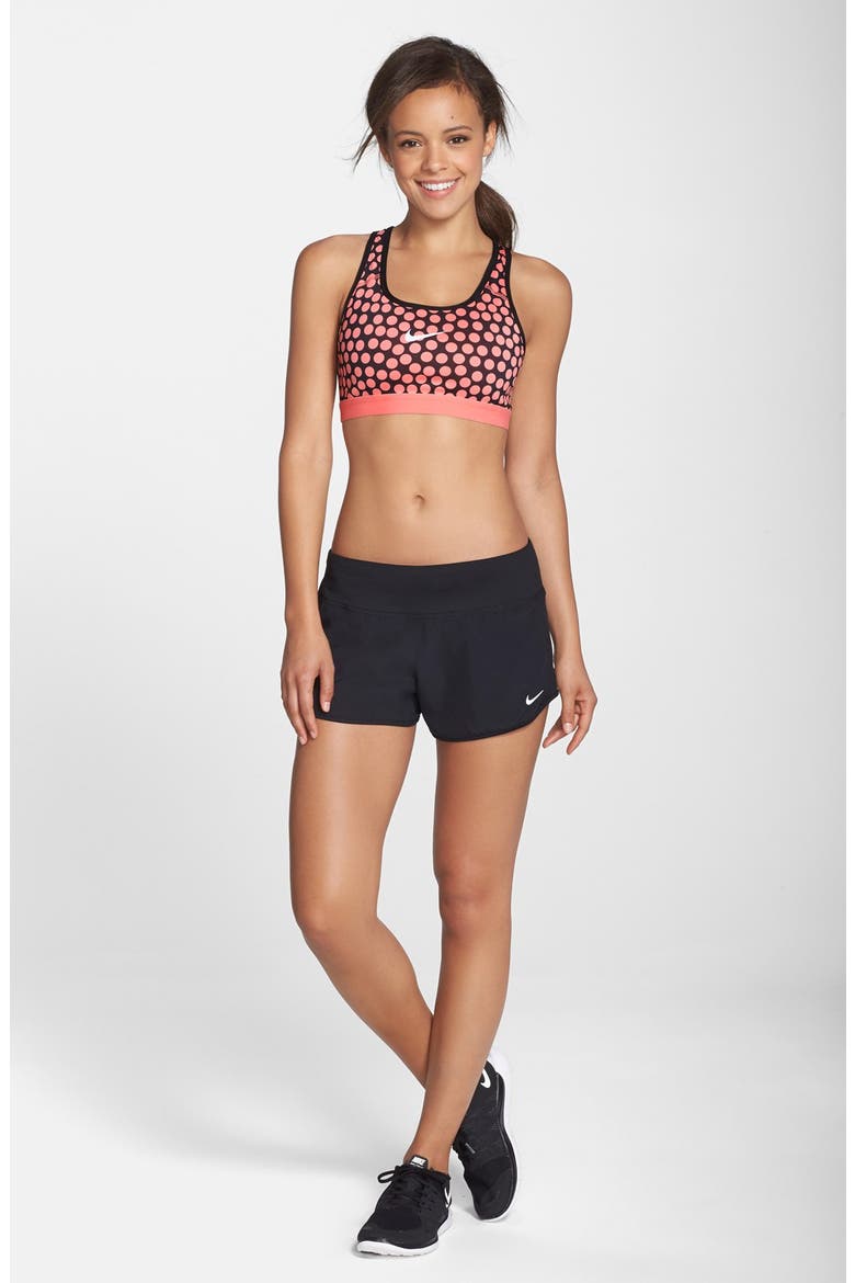 'Pro Classic' Dot Print Dri-FIT Sports Bra, Alternate, color, SUNBLUSH
