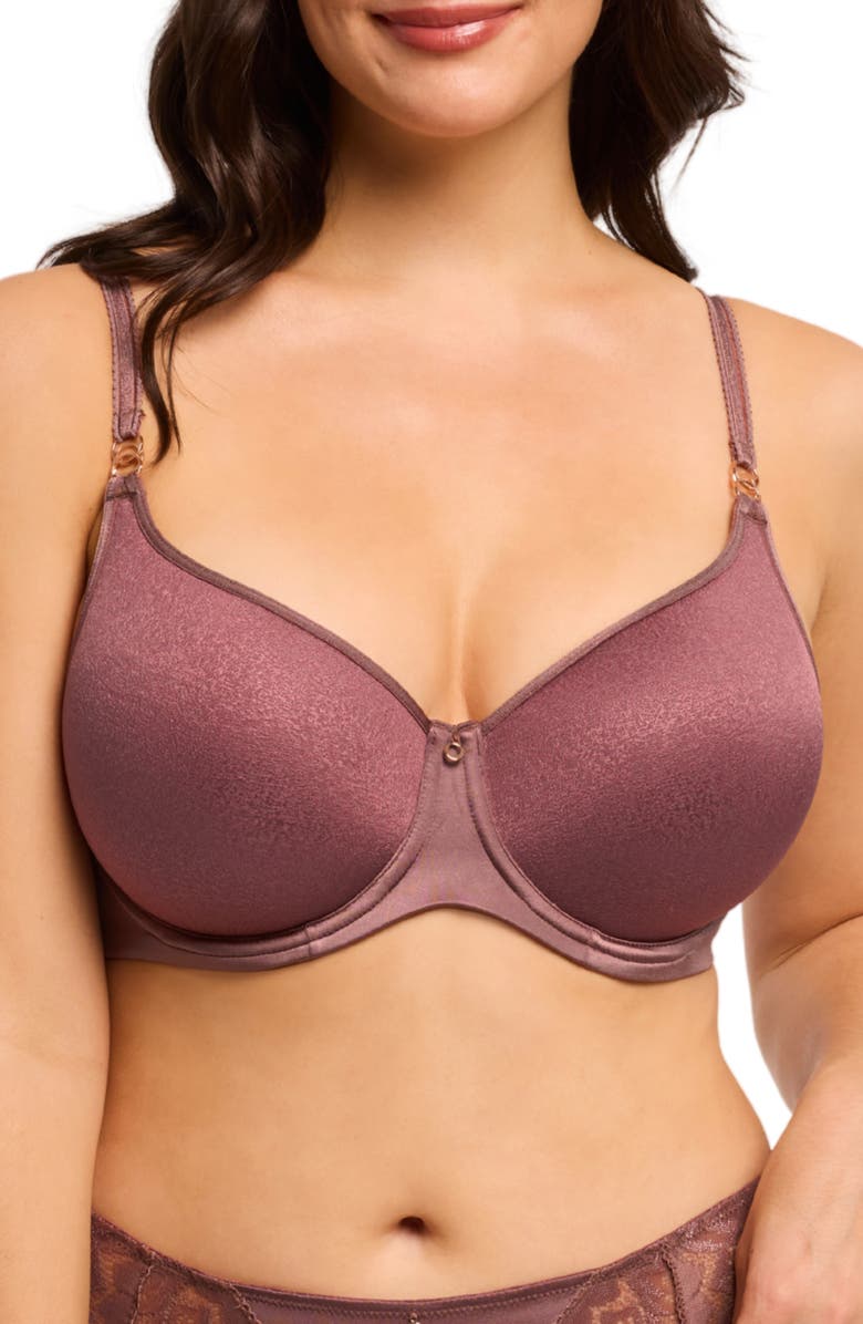 Montelle Intimates Sublime Underwire Spacer Bra, Main, color, Woodrose