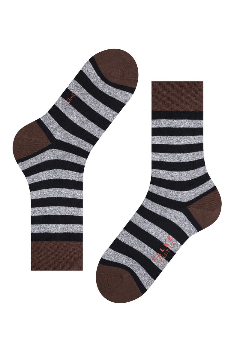 Sensitive Mapped Line Crew Socks, Alternate, color, HENNE