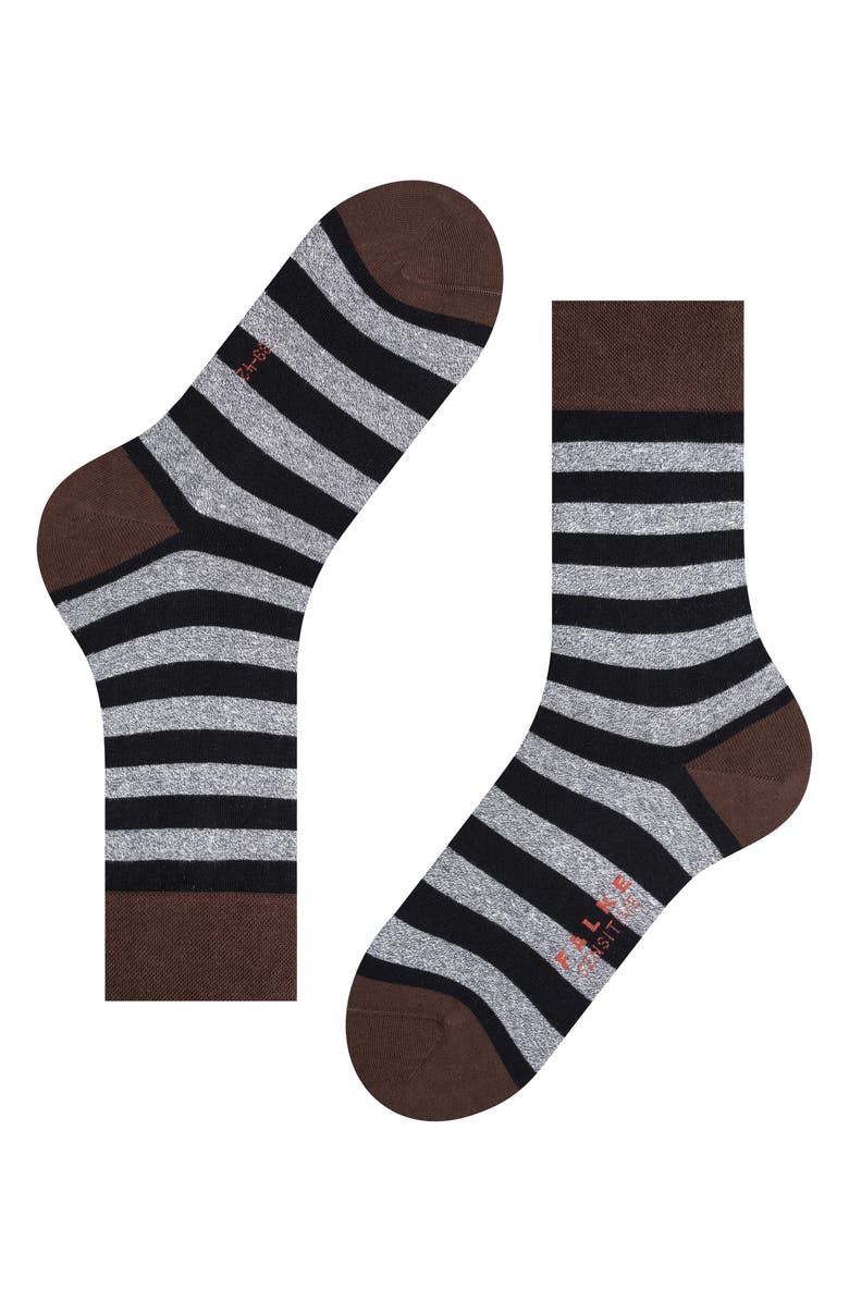 Falke Sensitive Mapped Line Crew Socks, Alternate, color, Henne
