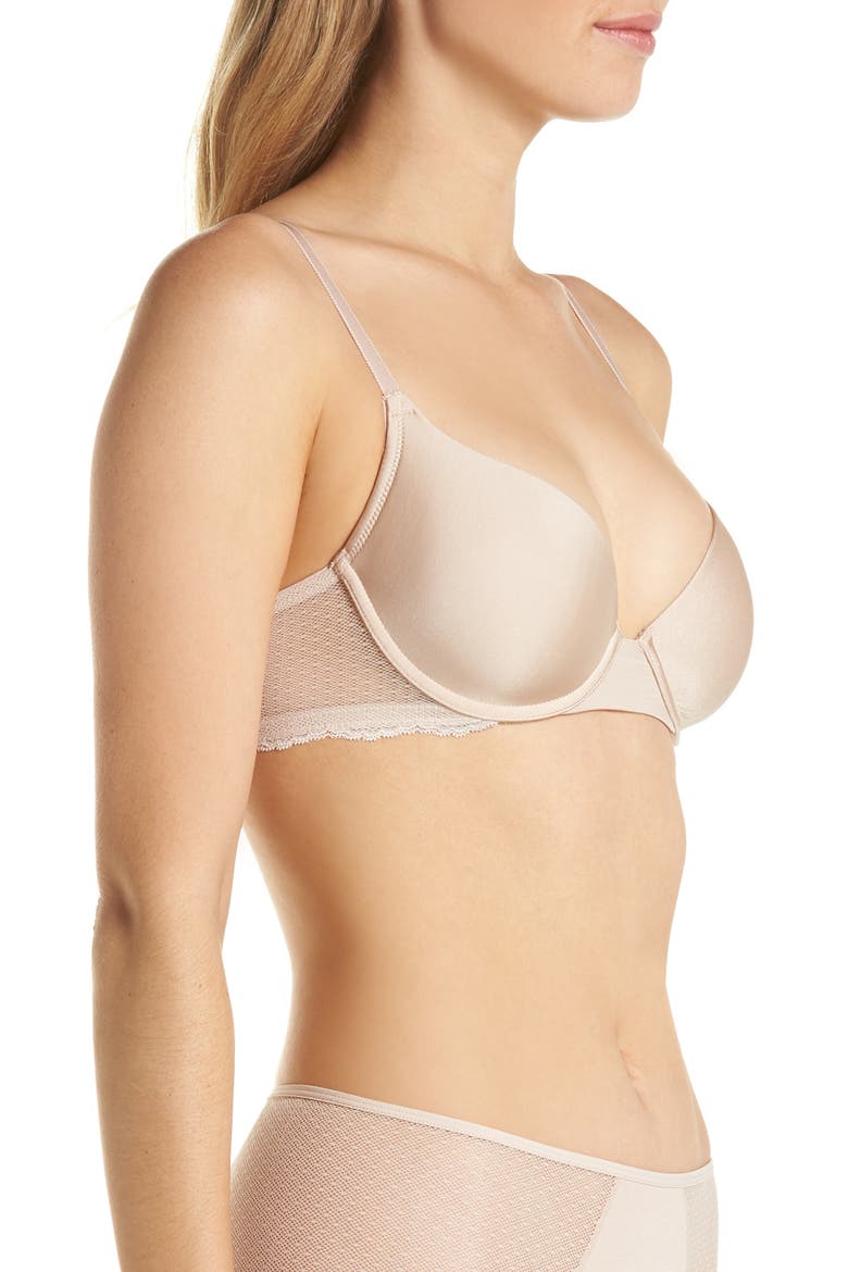 Beloved Underwire T-Shirt Bra, Alternate, color, CASHMERE