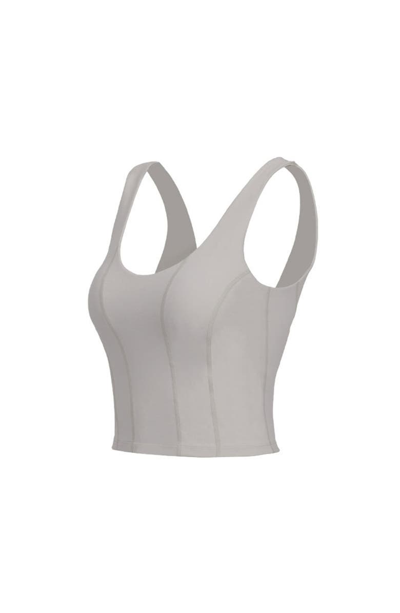 Vitality Cloud II Corset Tank, Alternate, color, Fossil