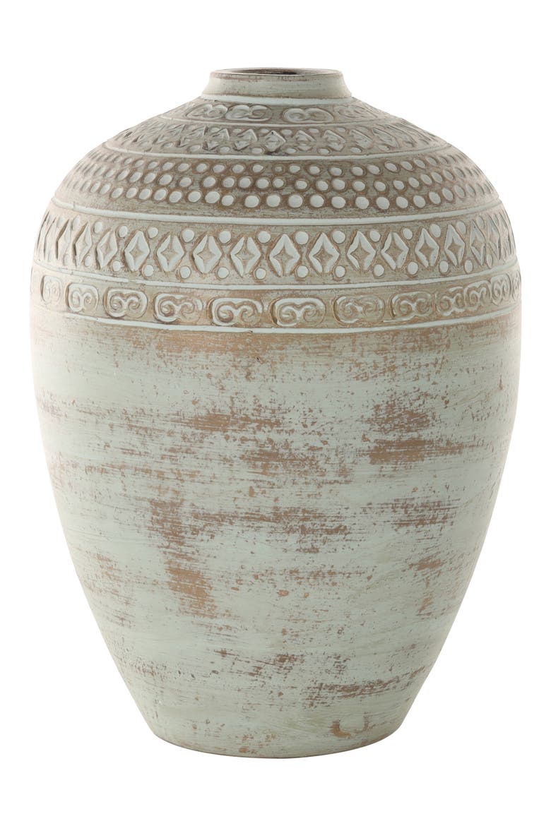 Green Ceramic Vase, Alternate, color, GREEN