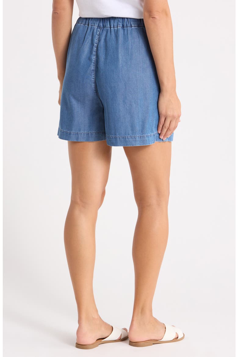 Penny Drawstring Shorts, Alternate, color, MID BLUE GOLD