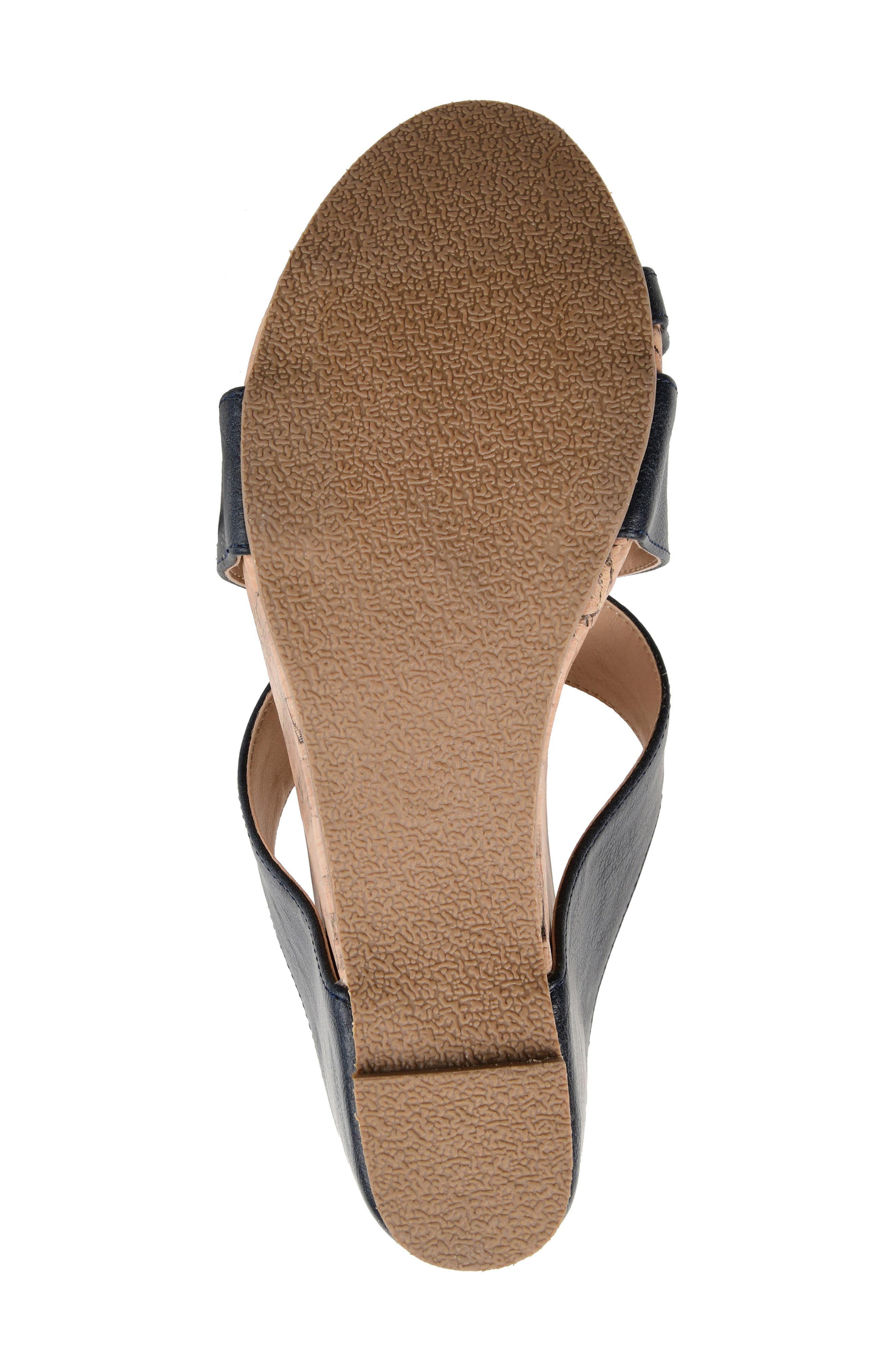 JOURNEE Rayna Wedge Sandal, Alternate, color, NAVY