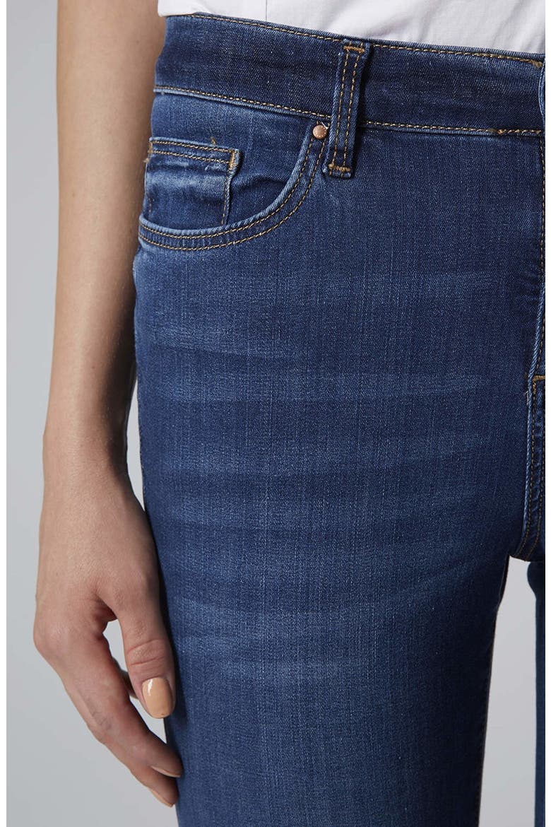 Moto 'Leigh' Skinny Jeans, Alternate, color, MID DENIM