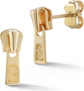 Ember Fine Jewelry 14k Gold Zipperhead Stud Earrings