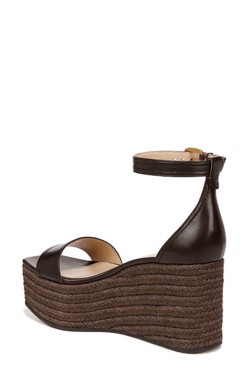 Veronica Beard Women's Gianna Leather Platform Wedge Espadrille Sandals In Cacao
