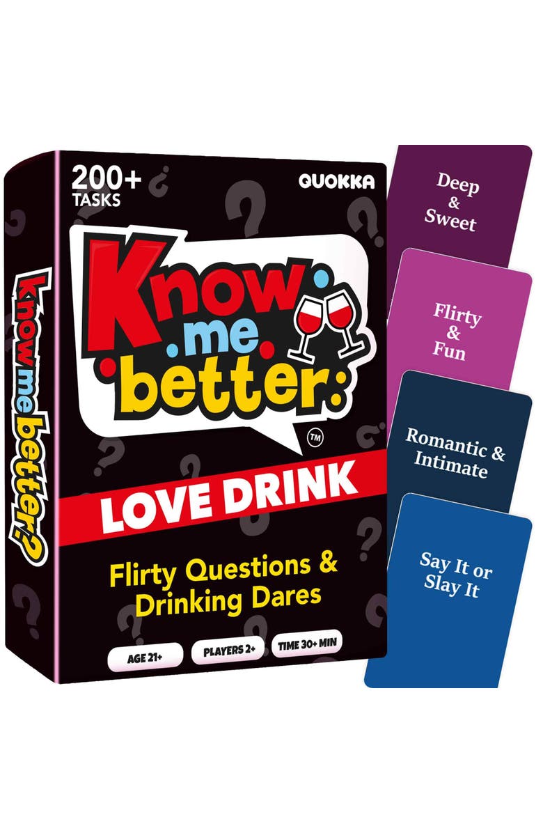 Quokka Couples Conversation & Date Night Card Games Set, Main, color, Love Drink