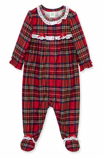 Kids' Plaid Holiday Footie