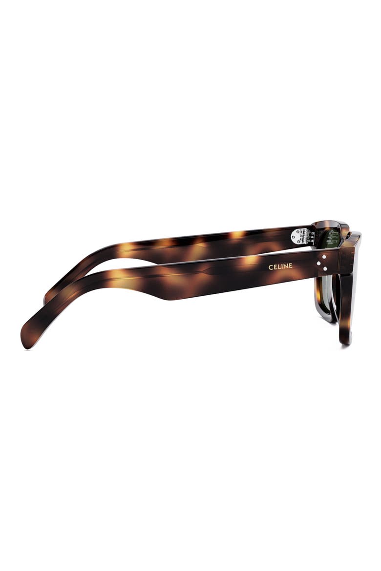 Bold 3 Dots 54mm Geometric Sunglasses, Alternate, color, BLONDE HAVANA / GREEN