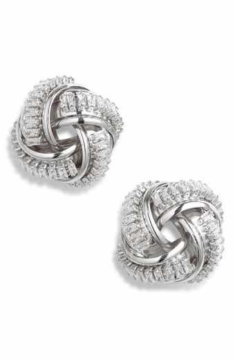 Tasha Crystal Knot Stud Earrings