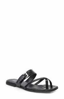 Bruno Magli <p>Noela Croc Embossed Slide Sandal (Women)</p>