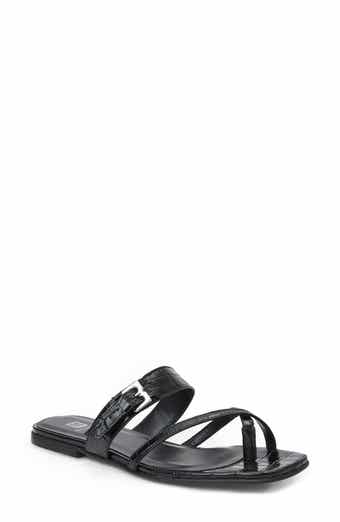 Bruno Magli <p>Noela Croc Embossed Slide Sandal (Women)</p>