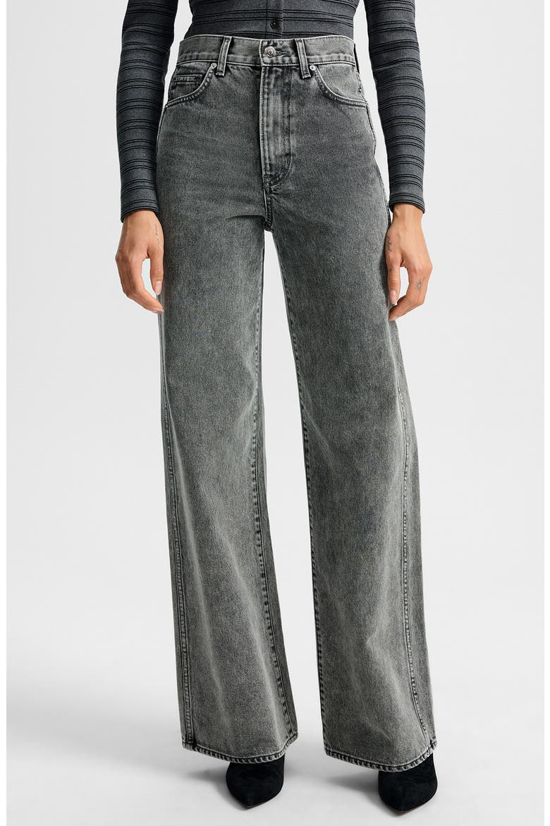 Taylor High Waist Wide Leg Jeans, Main, color, VOLCANIC DUST