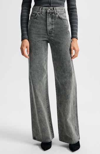 Veronica Beard Taylor High Waist Wide Leg Jeans