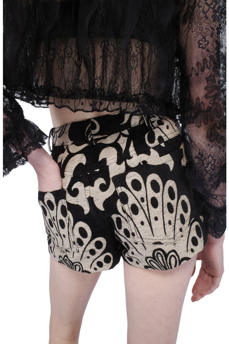 Beardsley Tapestry Shorts, Alternate, color, Black Multi