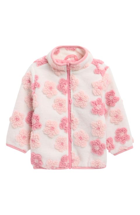 Floral High Pile Fleece Jacket