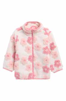 Floral High Pile Fleece Jacket