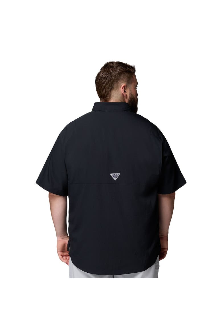 Men's Columbia  Black Arkansas Razorbacks Big & Tall Tamiami Omni-Shade Button-Down Shirt, Alternate, color, Black