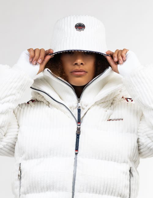 Malibu Ski Club Pistebasher Bucket Hat In White