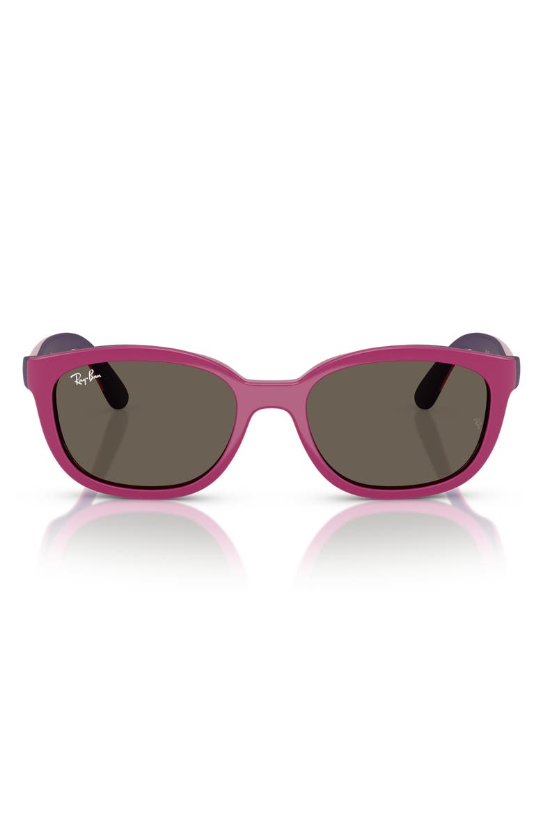 Ray-Ban Kids' 46mm Pillow Optical Glasses & Clip-On Sunglasses, Main, color, Brown