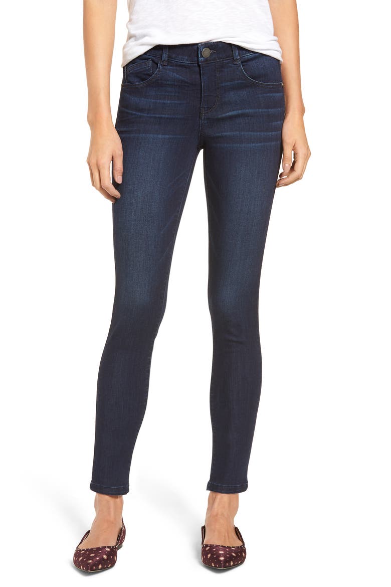 Sophie 'Ab'Solution Skinny Ankle Jeans, Main, color, INDIGO