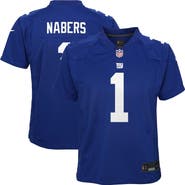 Nike Youth Nike Malik Nabers Royal New York Giants Game Jersey