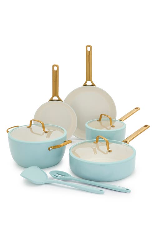 Greenpan Reserve Pro 10-piece Ceramic Nonstick Cookware Set In Green