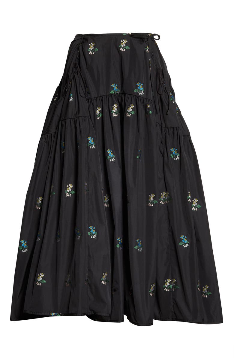 Cecilie Bahnsen Lilly Embroidered Midi Skirt, Alternate, color, 