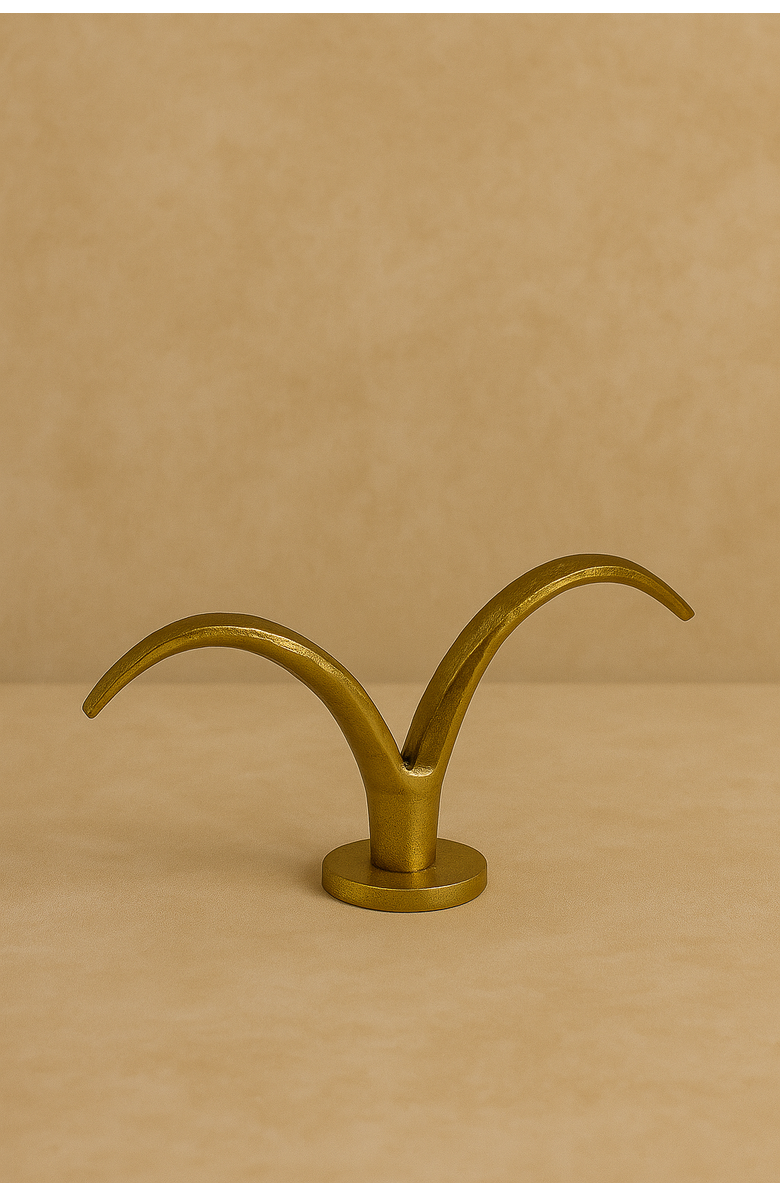 Raiz Studio Arc Wing Candle Holder, Alternate, color, Gold