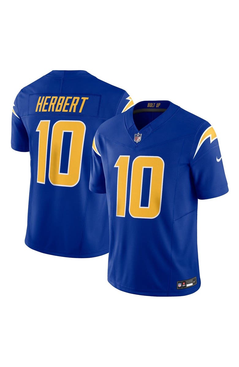 Nike Men's Nike Justin Herbert Royal Los Angeles Chargers Vapor F.U.S.E. Limited Jersey, Main, color, Royal