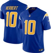 Nike Men's Nike Justin Herbert Royal Los Angeles Chargers Vapor F.U.S.E. Limited Jersey