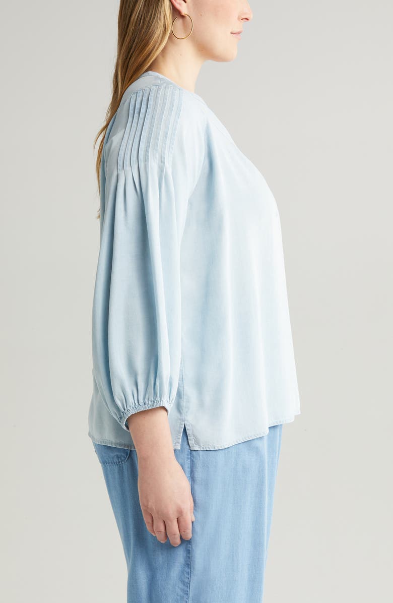 Caslon<sup>®</sup> Pintuck Detail Chambray Top, Alternate, color, 