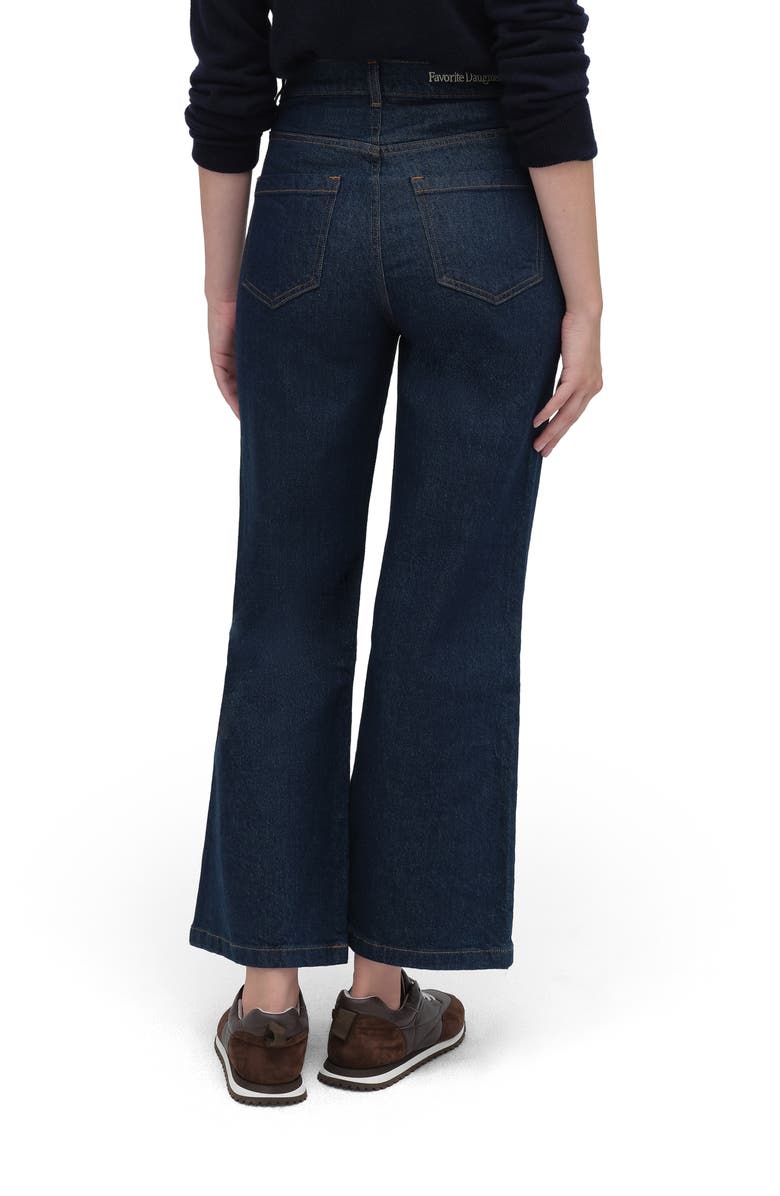 Favorite Daughter The Jordie Shortie High Waist Wide Leg Jeans, Alternate, color, Pepper
