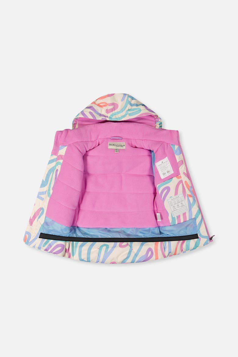Discover Line Jacket Snow Pants Two Piece Snowsuit, Alternate, color, Multicolored Line Print