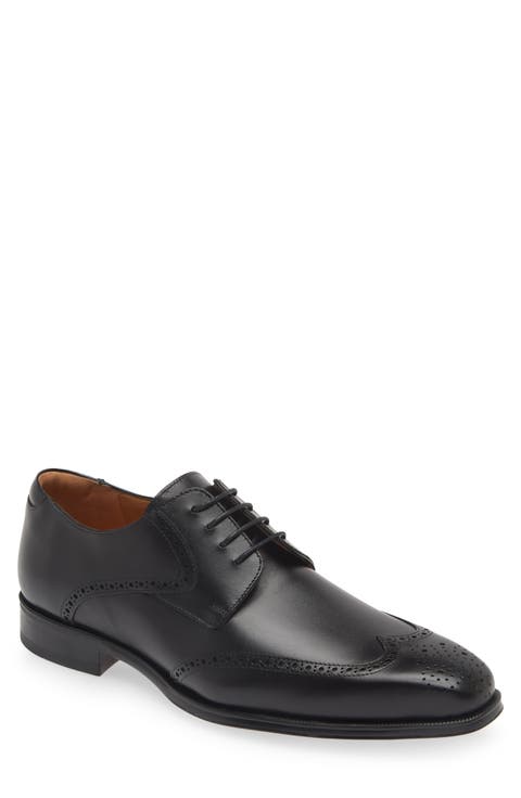 Mezlan Men's 8.5 Dress Shoes Perforated Suede Taupe Beige